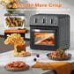 HOMLUX 13 Qt Air Fryer Toaster Oven in Black, , large