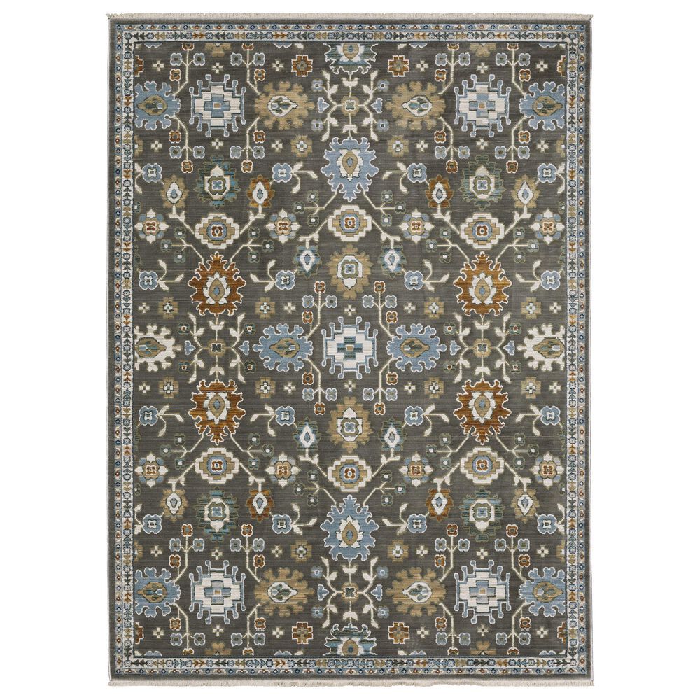 Oriental Weavers Keira Grey and Multicolor 9&#39;10&quot; x 12&#39;10&quot; Area Rug, , large