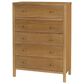 Butler Specialty Company Nora 5-Drawer Tall Dresser in Natural, , large