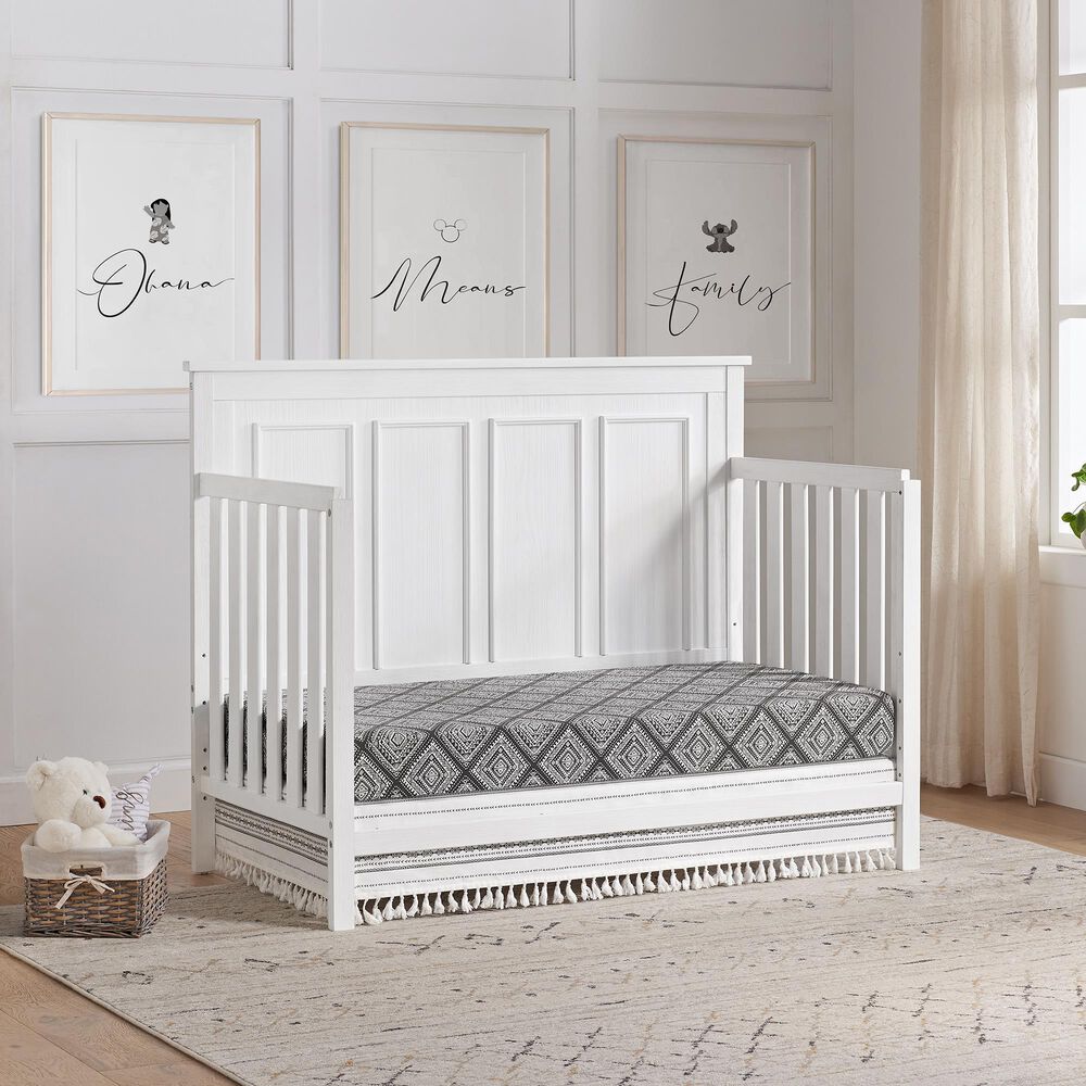 Oxford Baby Bennett 4-In-1 Convertible Crib in Rustic White, , large