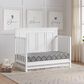 Oxford Baby Bennett 4-In-1 Convertible Crib in Rustic White, , large