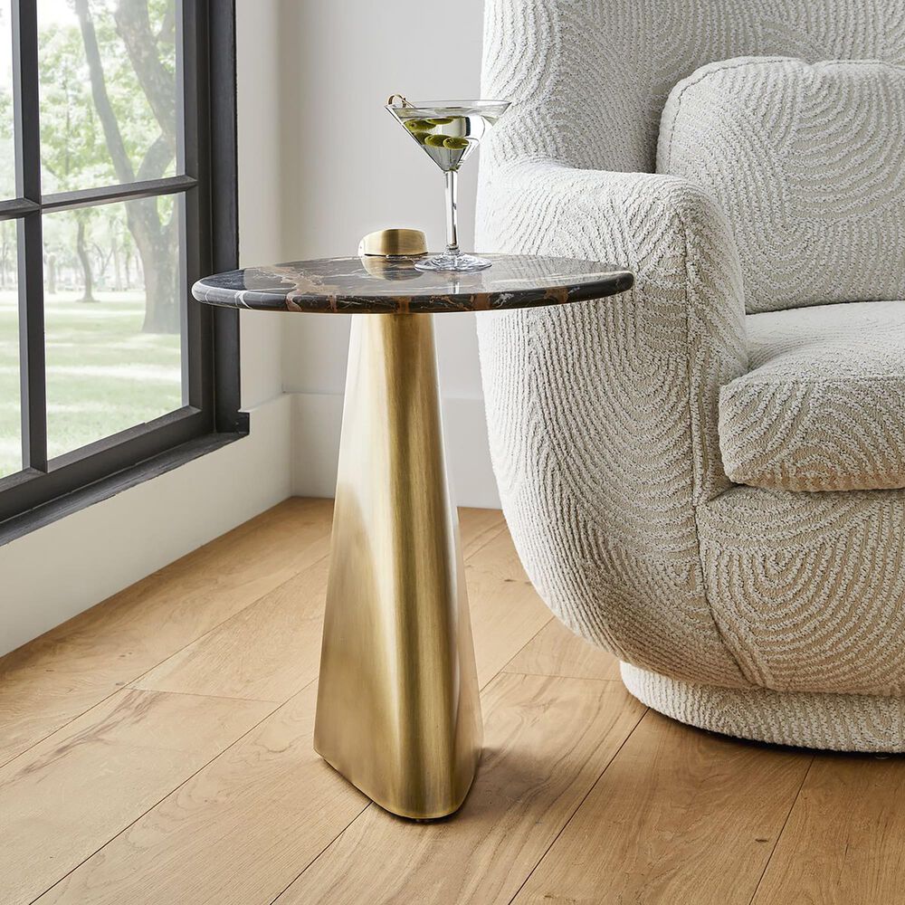 Uttermost Strum Accent Table in Antique Brass, , large