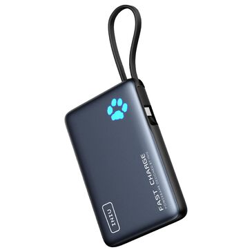 INIU Power Paw 10000mAh Fast Charging Power Bank in Black, , large