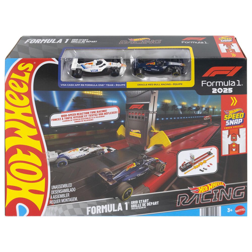 Hot Wheels F1 Sprint Race Circuit Track Set with 2 Die-Cast Cars, , large