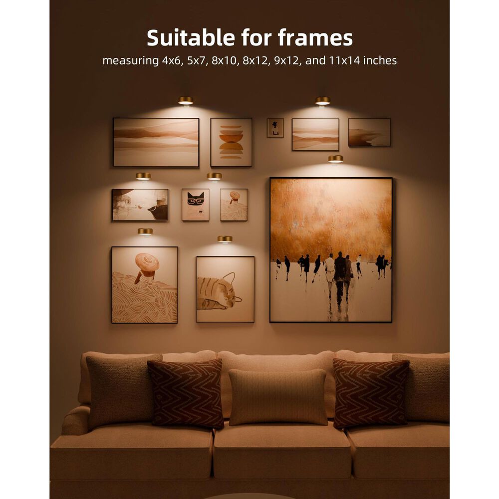 HOMLUX Tap Control Wall Light in Gold (Set of 6), , large