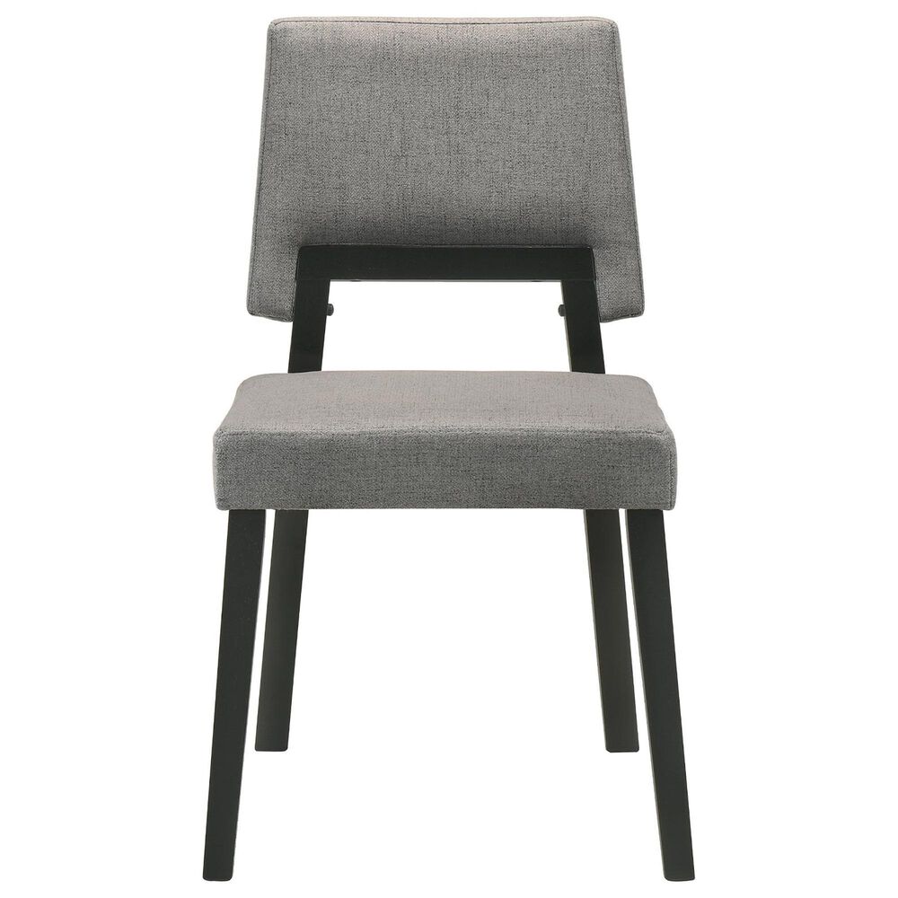 Armen Living Channell Dining Side Chair in Black, , large