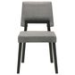 Armen Living Channell Dining Side Chair in Black, , large