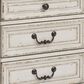 Ashley Realyn 5-Piece King Bedroom Set in Chipped White and Distressed, , large