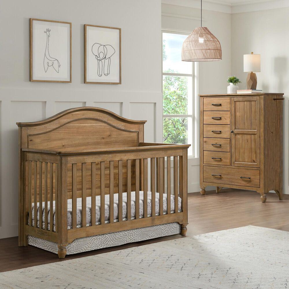 Eastern Shore Highland 4-In-1 Convertible Crib in Sand Dune, , large