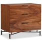 Bernhardt Brasea King Upholstered Panel Bed with Two Nightstands in Lume, , large