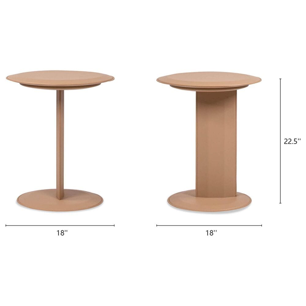 Jennifer Taylor Home Mode Side Table in Saddle Brown, , large