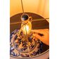 A&B Home Floral Vase Table Lamp in Blue and White, , large