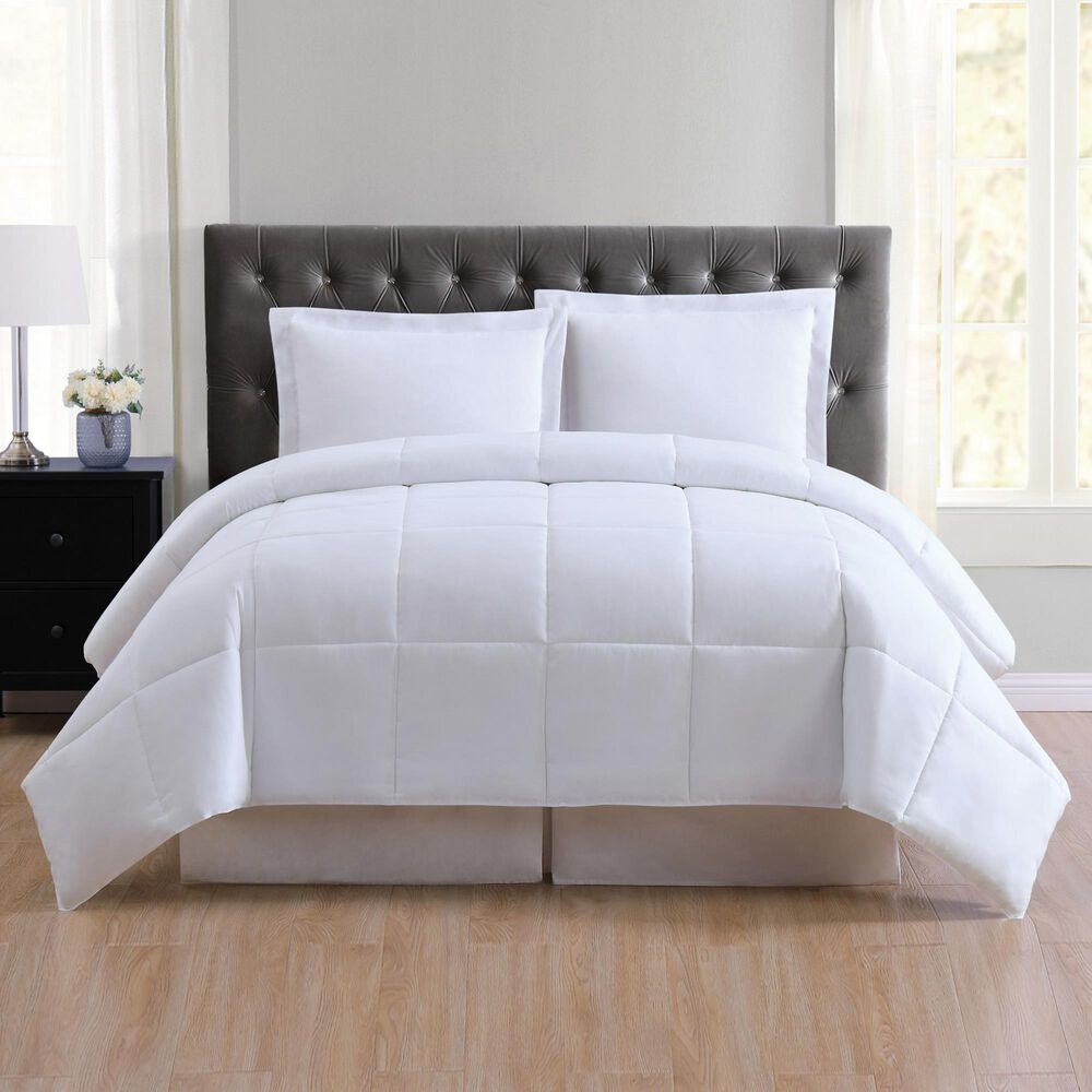 Pem America Truly Soft 3-Piece Full/Queen Comforter Set in White, , large
