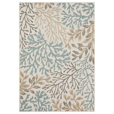 Mohawk Outdoor 92378 2"5" x 6" White Alyssum Area Performance Rug, , large