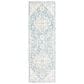Safavieh Micro-Loop MLP503M 2"3" x 8" Blue and Ivory Runner, , large