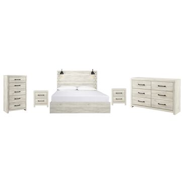 Signature Design by Ashley Cambeck 5-Piece King Bedroom Set in Whitewash, , large