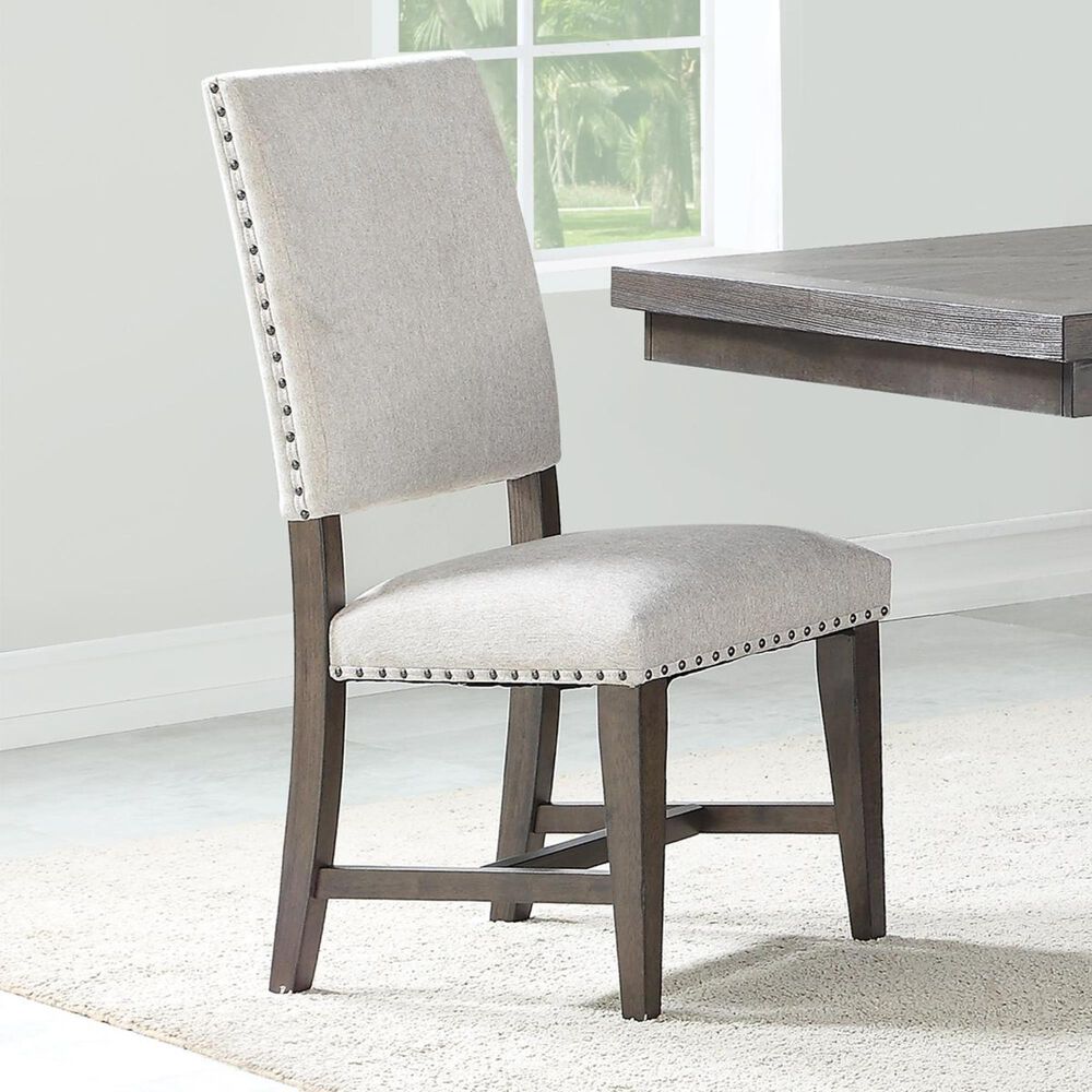 Frankfurt Furniture Revolution Upholstered Side Chair in Dark Gray, , large