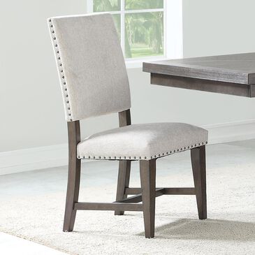 Frankfurt Furniture Revolution Upholstered Side Chair in Dark Gray, , large