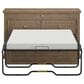 Richlands Furniture Soren Wood Twin 2 Door Desk Dream Console with Mattress and Cover in Light Oak, , large