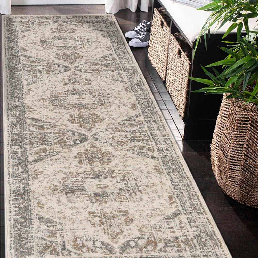 Amer Rugs Alpine 2&#39;7&quot; x 10&#39; Light Beige Runner, , large