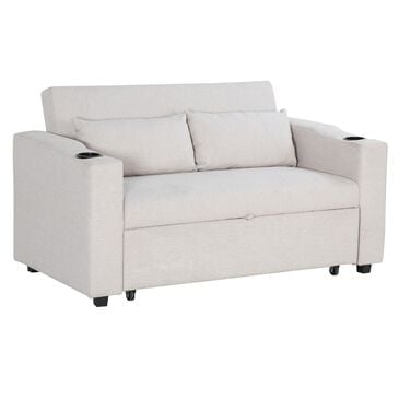 Linden Boulevard Loren Pull-Out Sofa Bed in Grey, , large