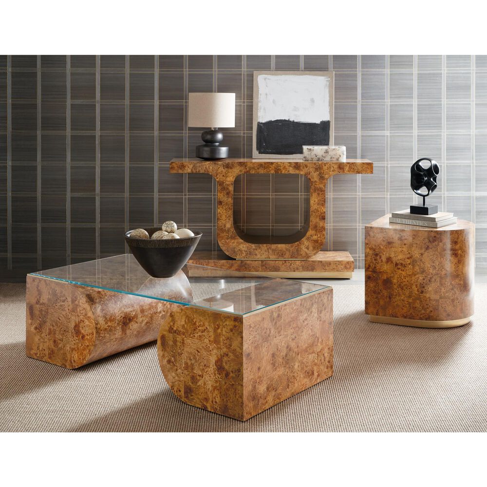 Hooker Furniture MelangeBurlesque End Table in Gold, , large