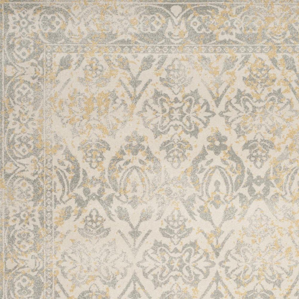 Safavieh Evoke EVK264D-5R 5&#39;1&quot; Round Ivory/Grey Area Rug, , large