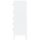 Butler Specialty Company Nora 5-Drawer Tall Dresser in Smooth White, , large