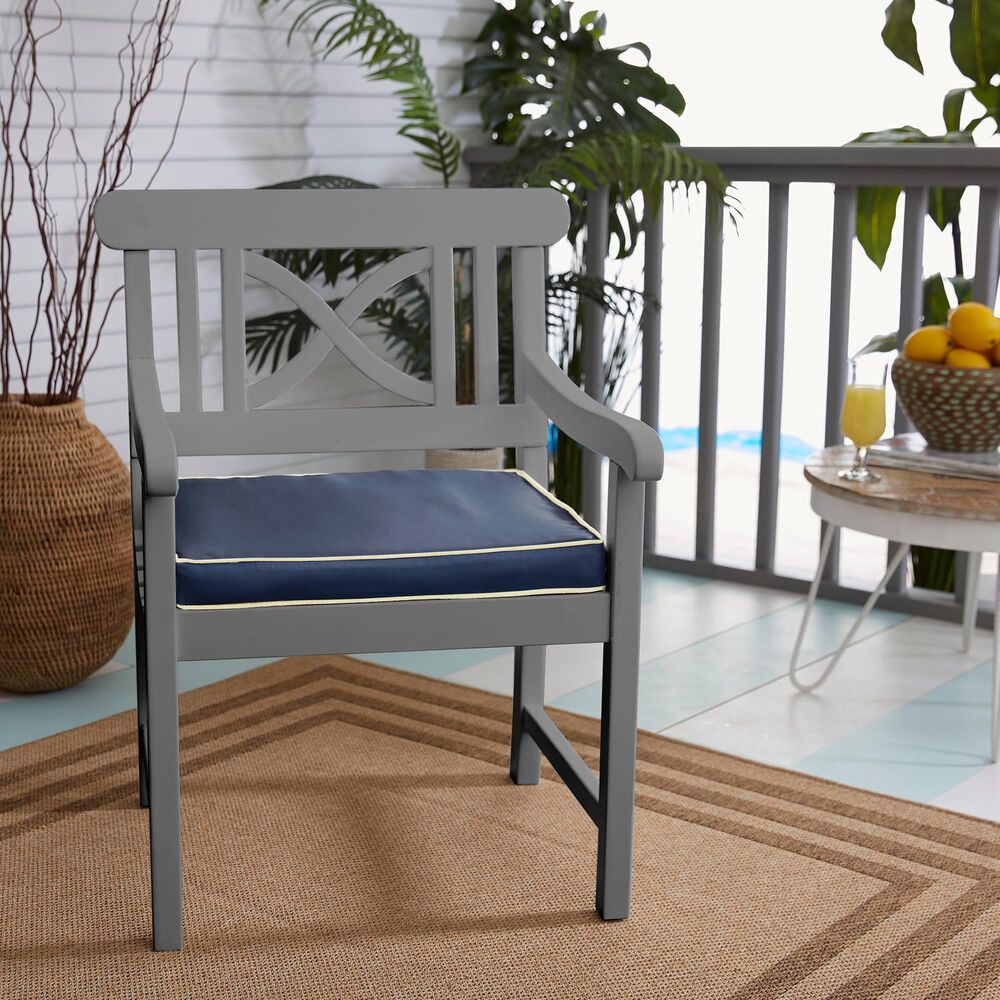 Sorra Home Sunbrella 20" Cushion in Canvas Navy, , large