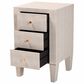 Baxton Studio Leyna 3-Drawer End Table in Beige, , large