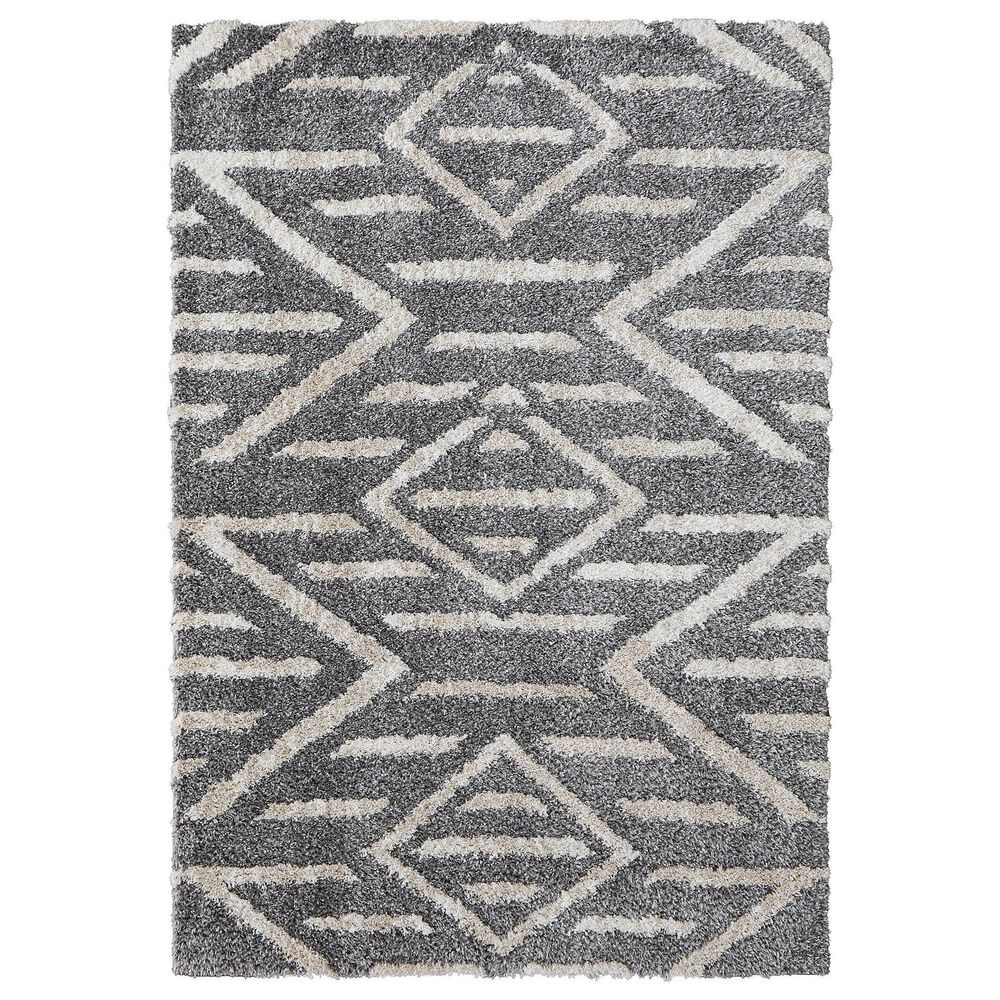 Feizy Mynka 5" x 8" Gray Area Rug, , large
