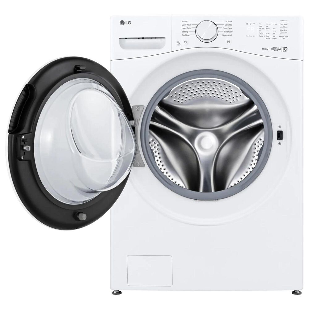 LG 4.5 Cu. Ft. Smart Front Load Washer in White, , large