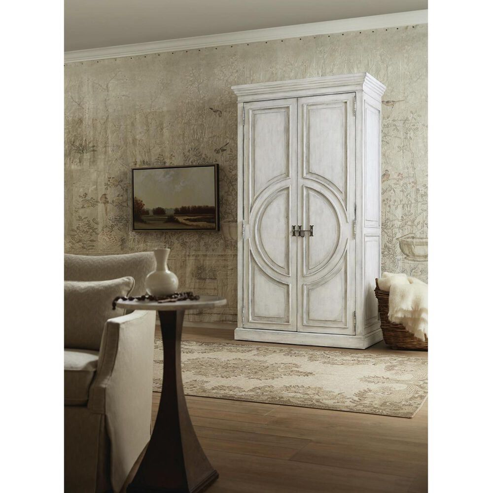 Hooker Furniture Boheme Bilzen Wardrobe in Whitewash, , large