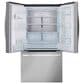 LG 26 cu. Ft 3 Door French Door, Counter Depth, Printproof Stainless Steel, , large