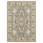 Oriental Weavers Lucca Oriental Border 6"7" x 9"6" Blue Area Rug, , large
