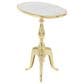 Maple and Jade End Table in Gold and White, , large