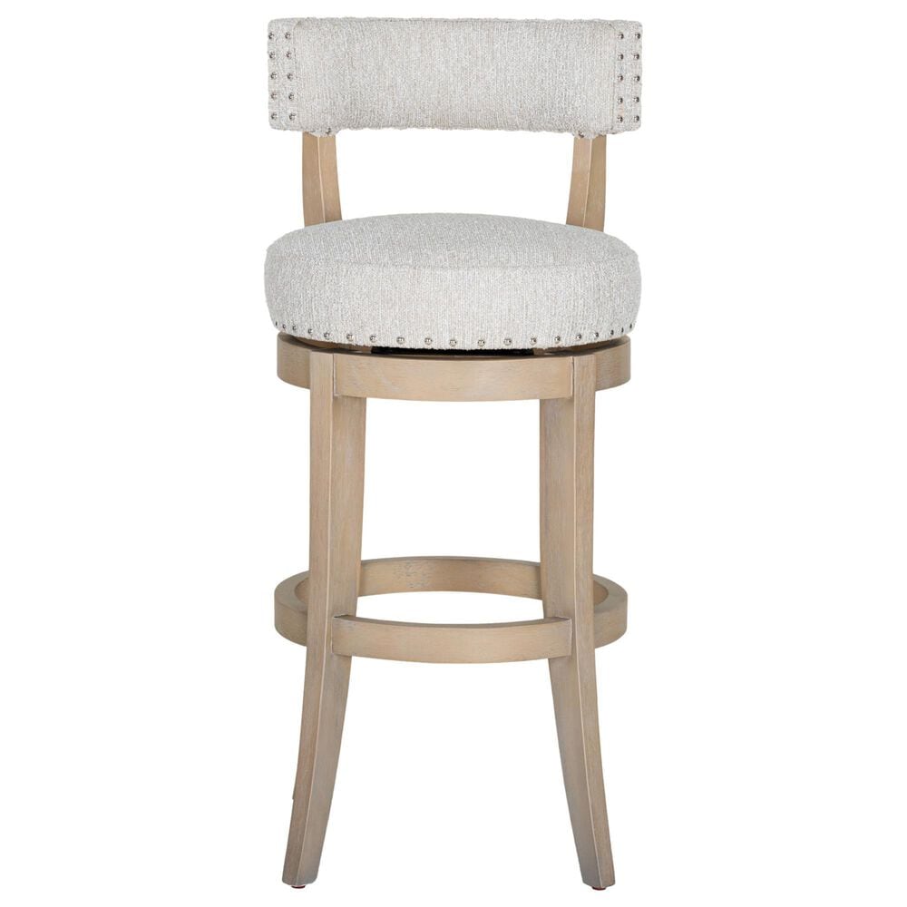 Armen Living Mystic 30" Swivel Counter Stool in Washed Wood, , large
