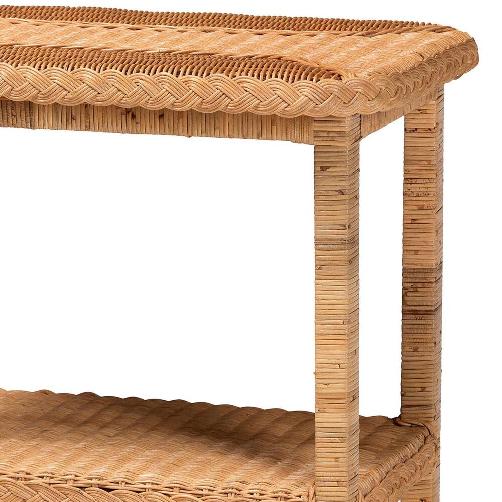 Baxton Studio Minahasa Side Table in Light Honey, , large