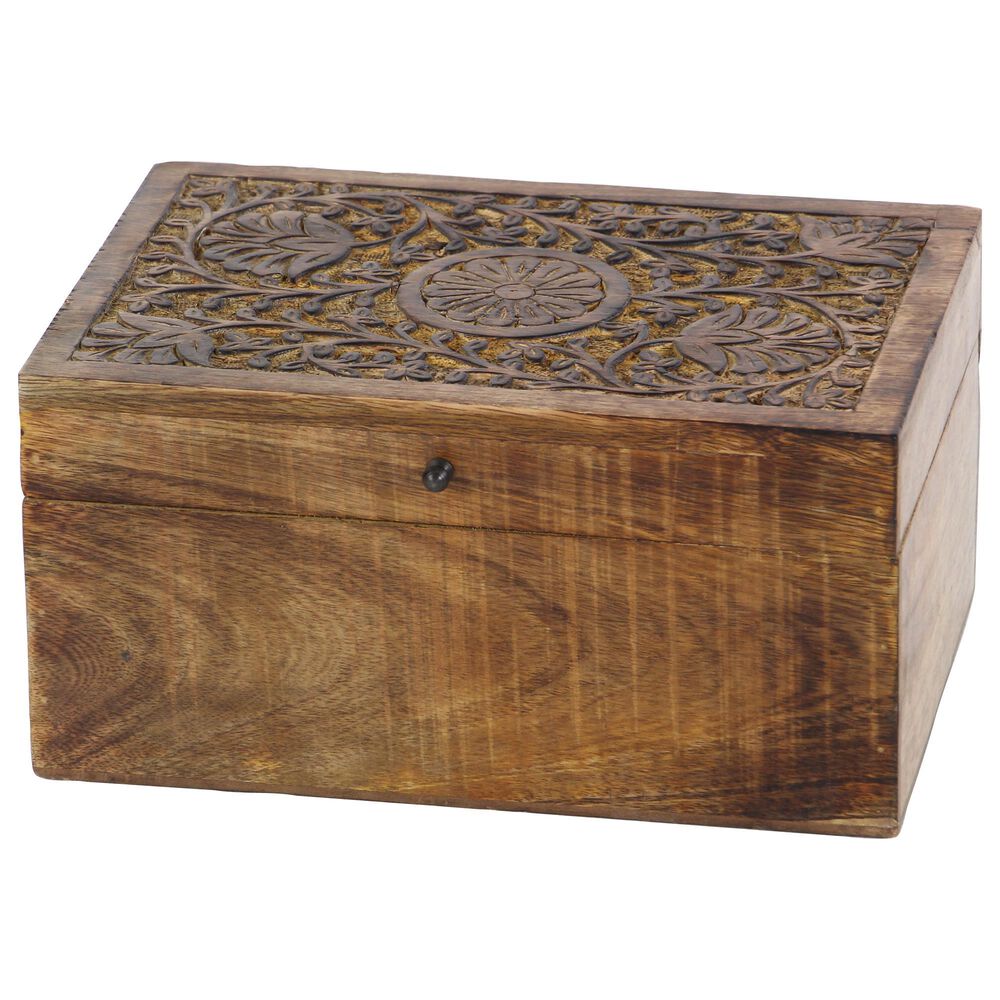Maple and Jade Rustic Box in Natural Oak &#40;Set of 3&#41;, , large