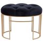 Maple and Jade 24" Velvet Bench in Black, , large