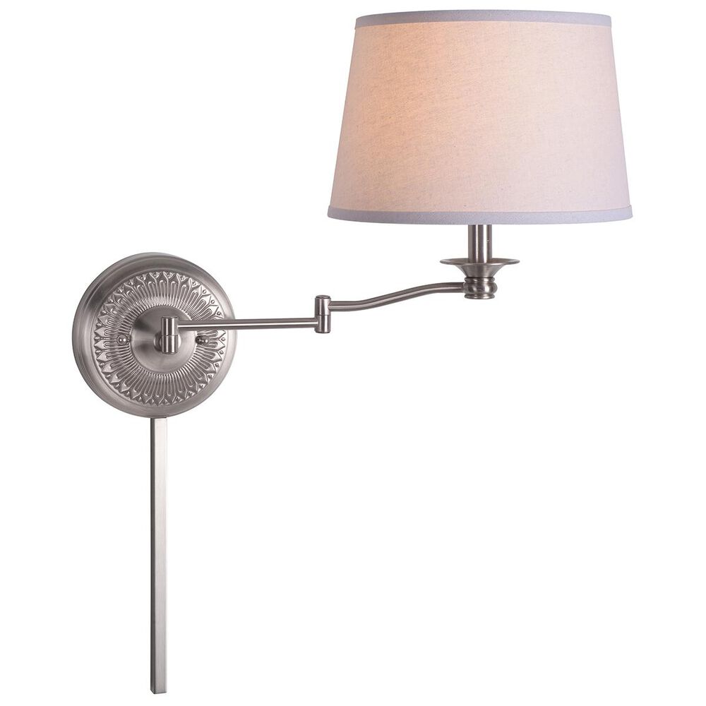 Kenroy Riverside Swing Arm Lamp in Brushed Steel, , large