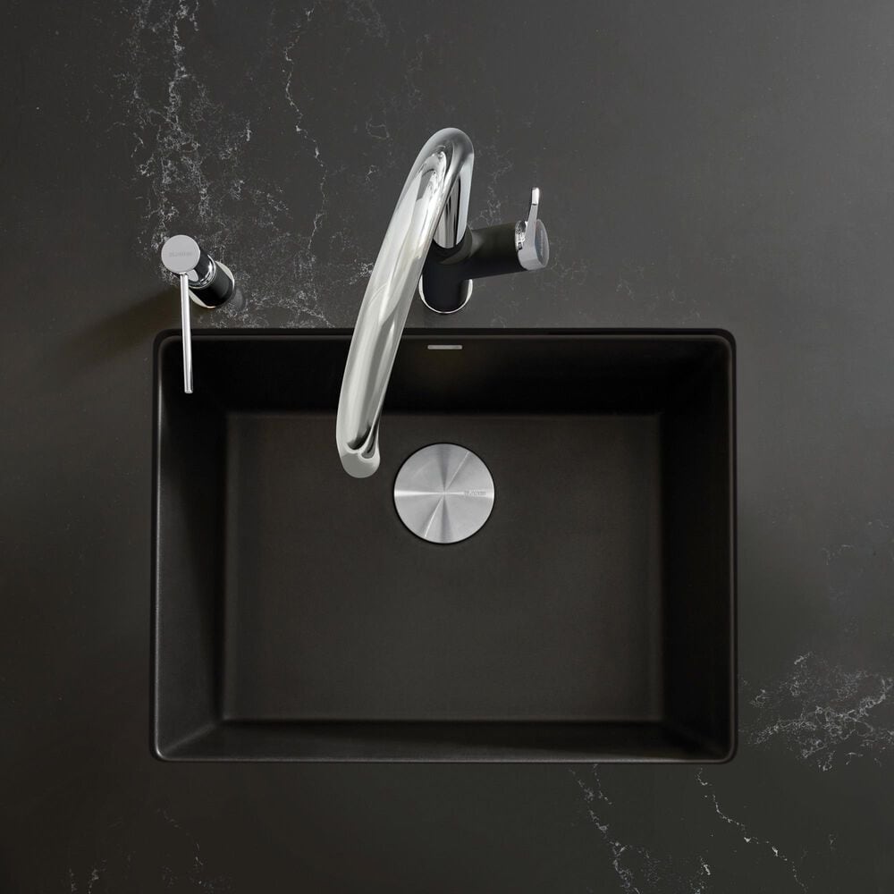 Blanco Precis 24&quot; Single Sink in Coal Black, , large
