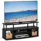 HOMLUX 47.2" Large Entertainment Center Stand for TV up to 55" in Blackwood and Black, , large