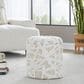 LumiSource Tahoe 18" Shag Storage Ottoman in Beige, , large