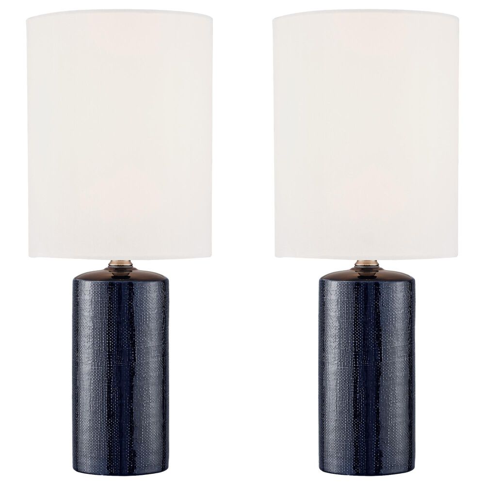 Lite Source Jackie Table Lamp in Navy (Set of 2), , large