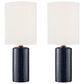 Lite Source Jackie Table Lamp in Navy (Set of 2), , large