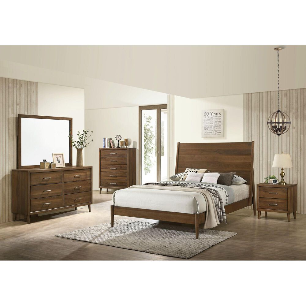 Mayberry Hill Malibu Full Bed in Walnut, , large