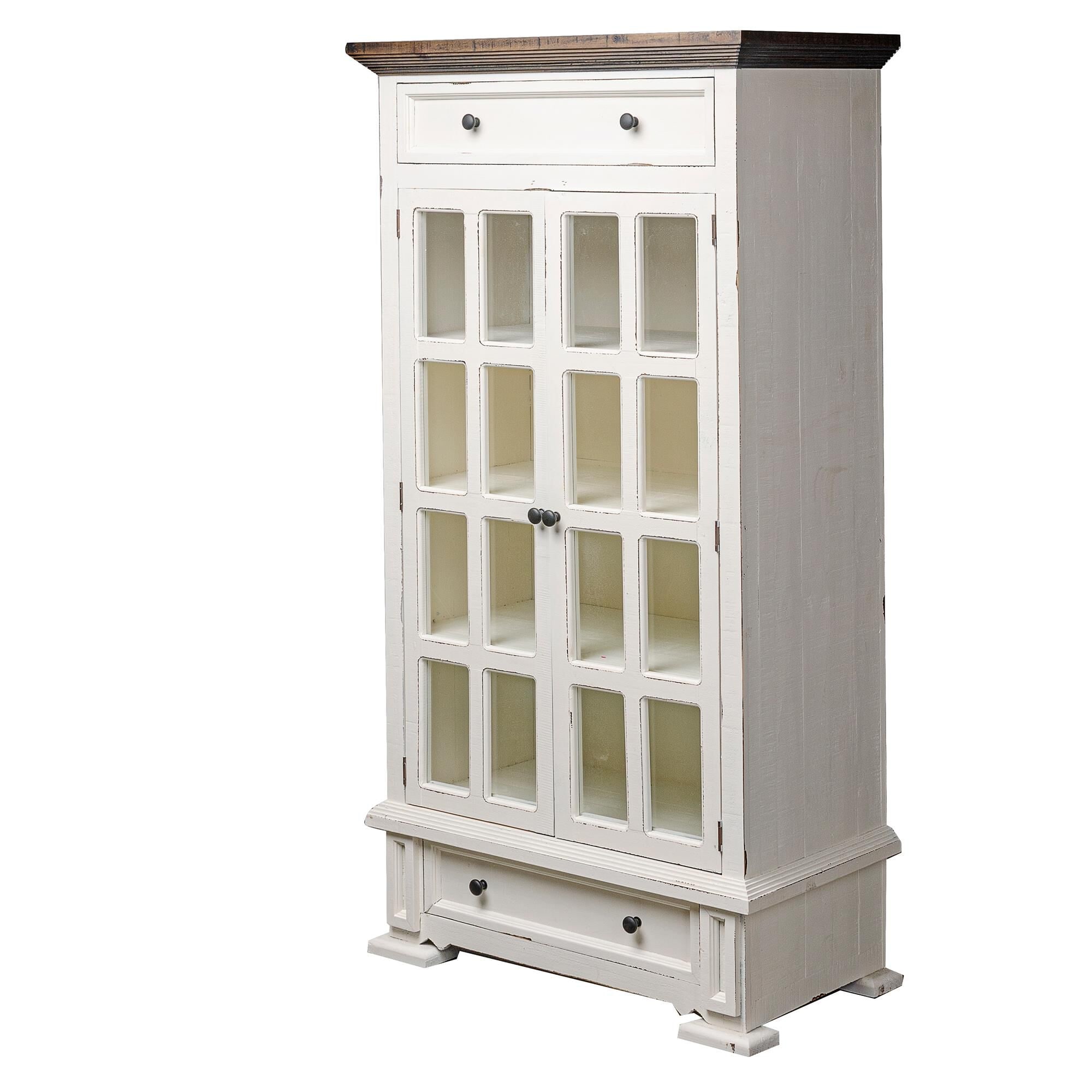Rustic Imports Two Door Armoire in Two Tone Finish NFM