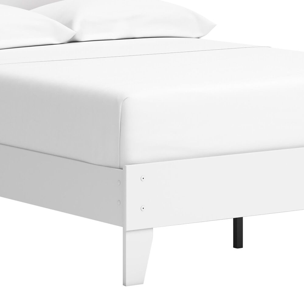Ashley Hallityn Full Panel Platform Bed in Matte White, , large
