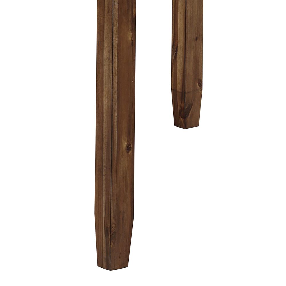 Crown Mark Ashborn 5-Piece Square Counter Height Table Set in Brown, , large